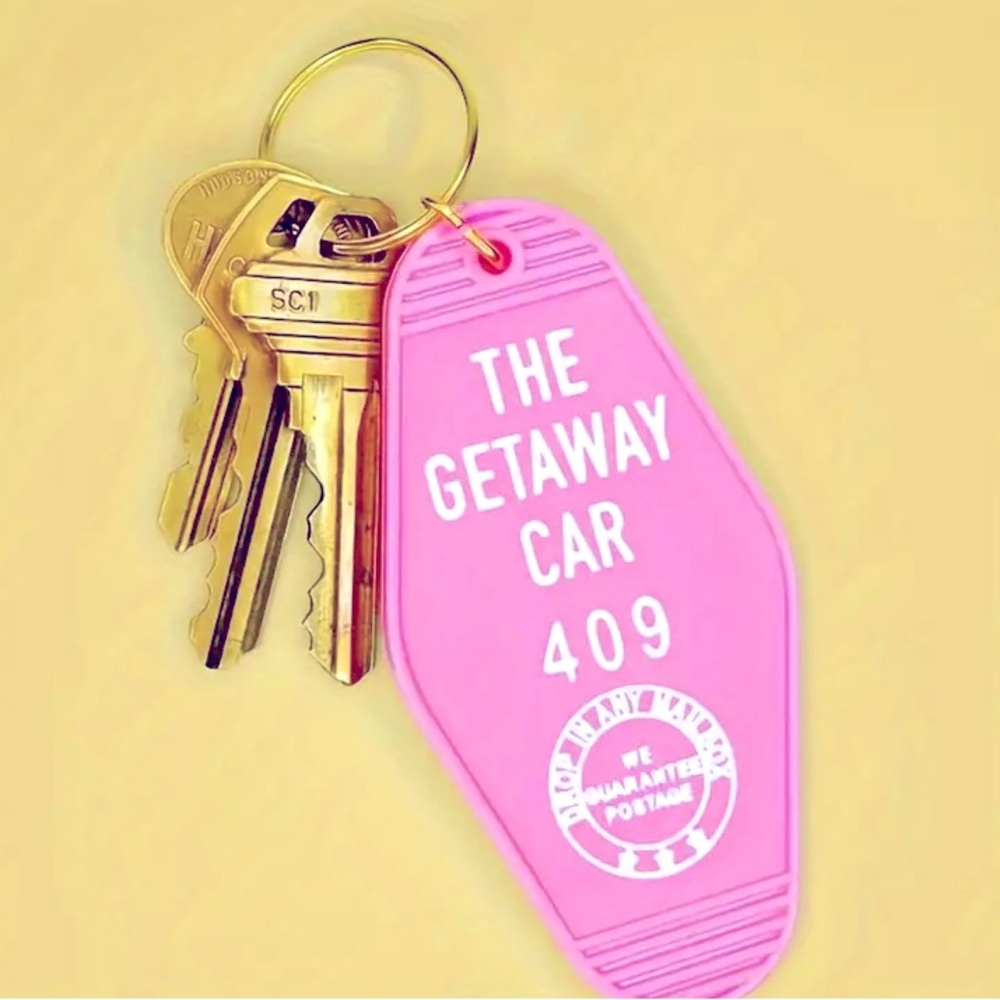 The Getaway Car TS Eras tour inspired keychain